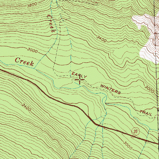 Topographic Map of Klipchuck Campground, WA