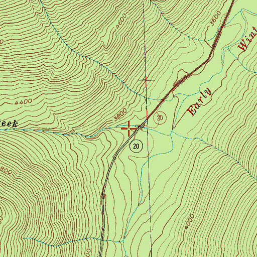 Topographic Map of Lone Fir Campground, WA
