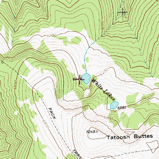 Topographic Map of White Lake, WA