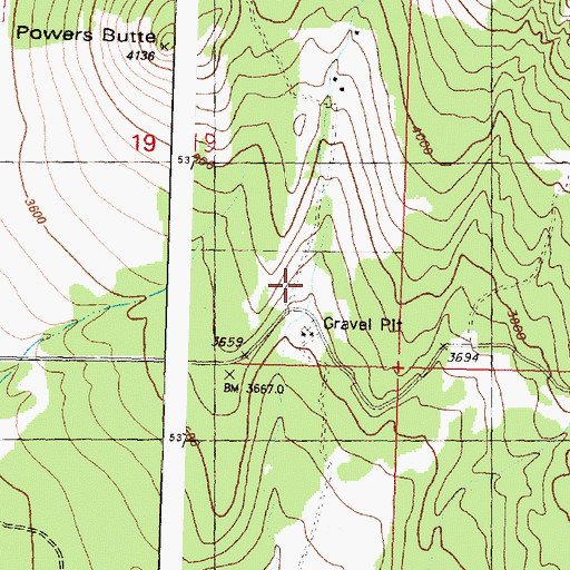 Topographic Map of Crawfish, WA