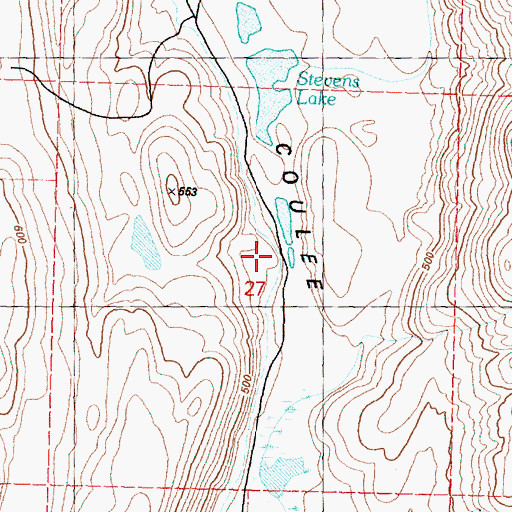 Topographic Map of Horse Creek, WA