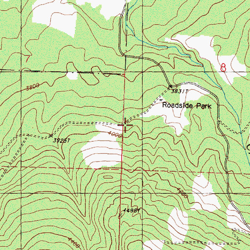Topographic Map of Highlands, WA