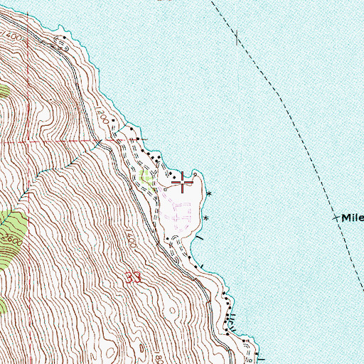 Topographic Map of Fields Point Landing, WA