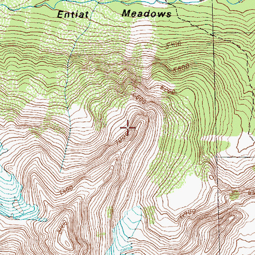 Topographic Map of Entiat Ranger District, WA