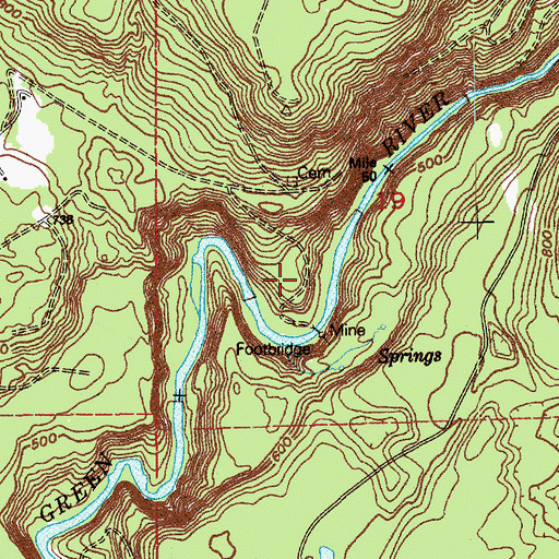 Topographic Map of Green River Gorge State Park, WA