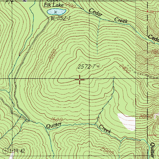 Topographic Map of Hood Canal Ranger District, WA