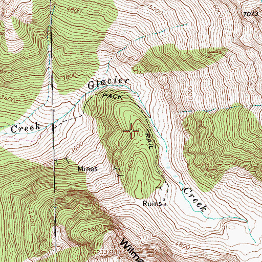 Topographic Map of Mystery Hill (not official), WA