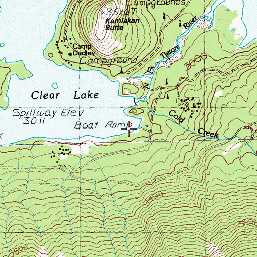 Topographic Map of Clear Lake Picnic Area and Boat Landing, WA