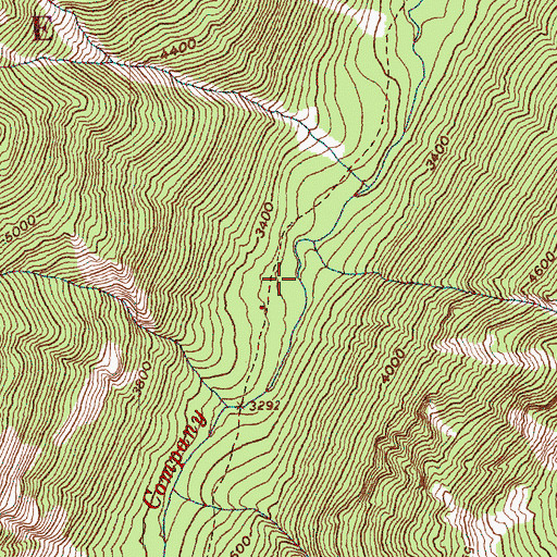 Topographic Map of Chelan Ranger District, WA