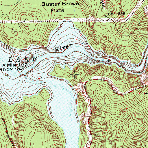 Topographic Map of Diable Vista, WA