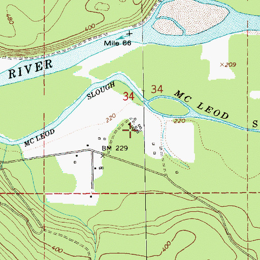 Topographic Map of Sauk, WA