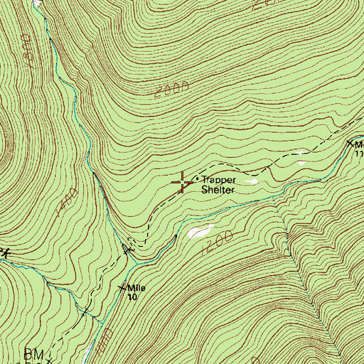 Topographic Map of Trapper Shelter, WA