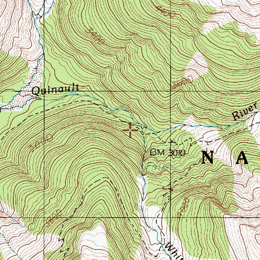 Topographic Map of White Creek, WA