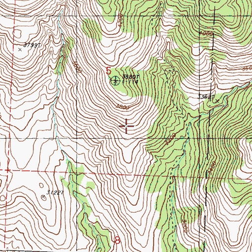 Topographic Map of Methow Winter Range and Wildlife Refuge, WA