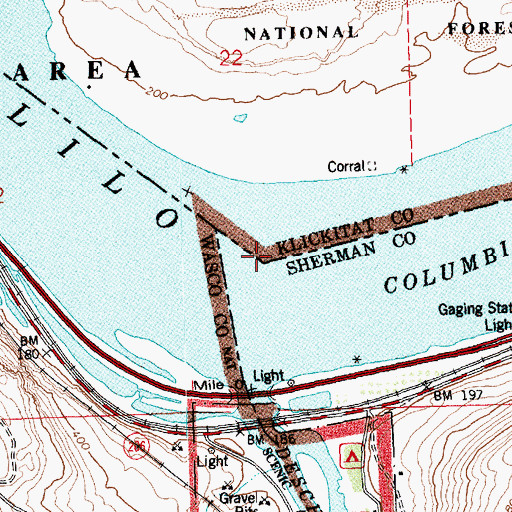 Topographic Map of South Channel, WA