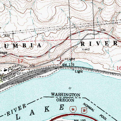 Topographic Map of South Channel Range A, WA