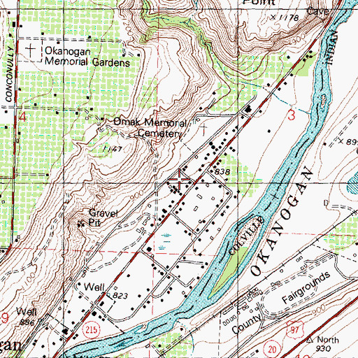 Topographic Map of Gregory Tracts, WA