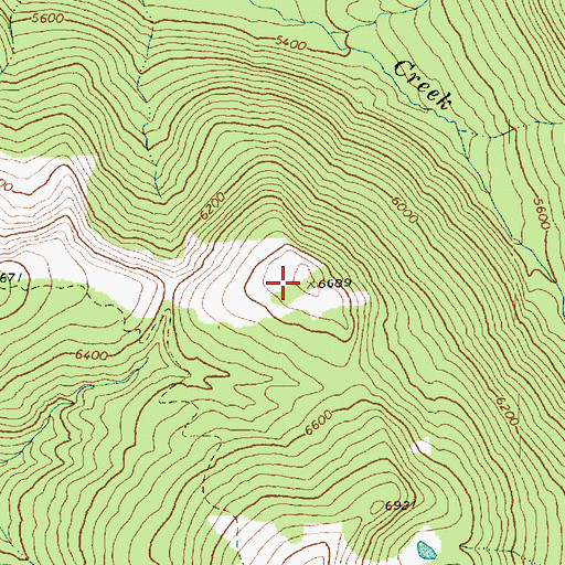 Topographic Map of Gray Mountain, WA