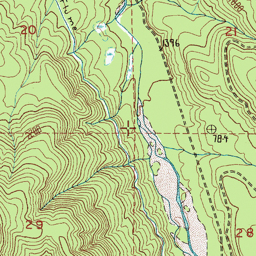 Topographic Map of Kellog Creek, WA