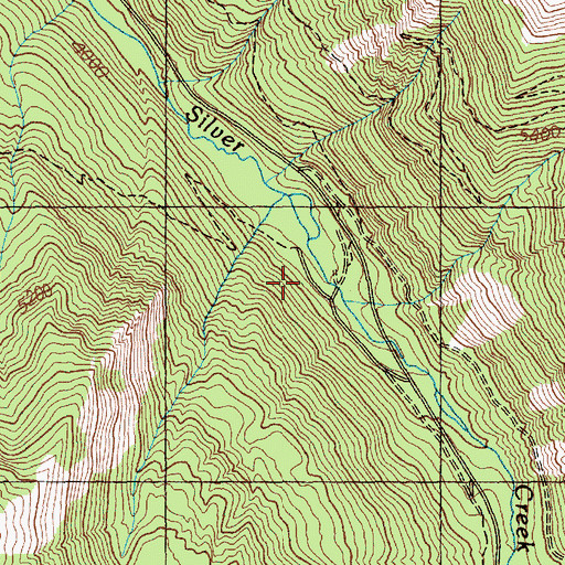 Topographic Map of Sand Flats, WA