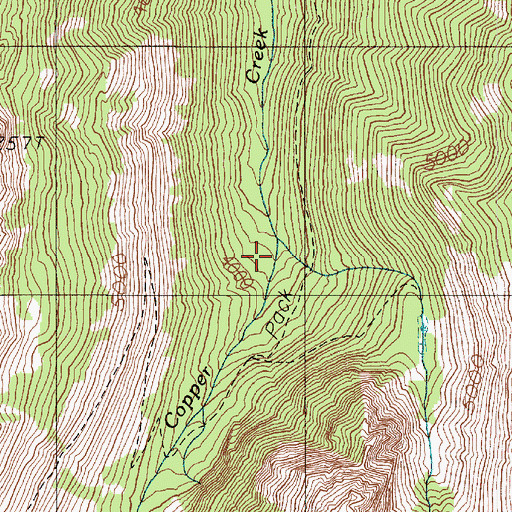 Topographic Map of Tull Canyon, WA