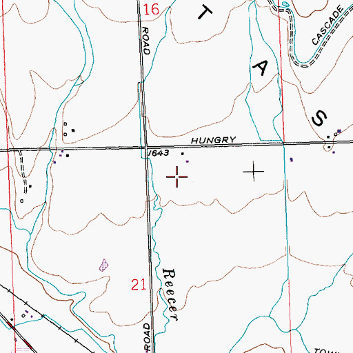 Topographic Map of Woldale, WA