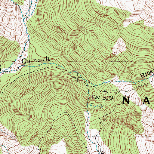 Topographic Map of White Creek, WA
