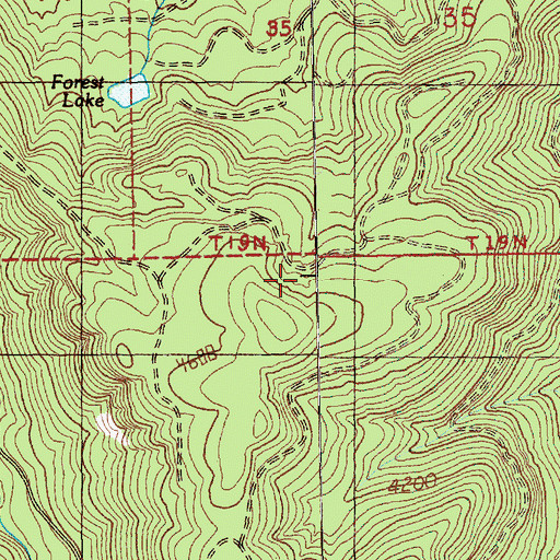Topographic Map of White River Ranger District, WA