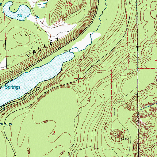 Topographic Map of Ohop, WA