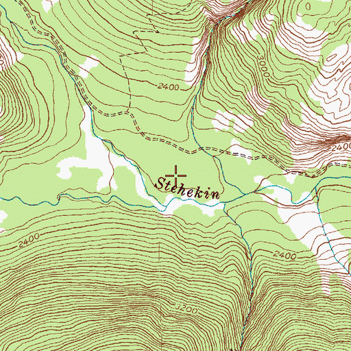 Topographic Map of Park Creek Campsite, WA