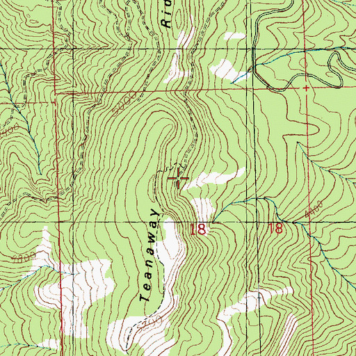 Topographic Map of Red Top Agate Beds, WA