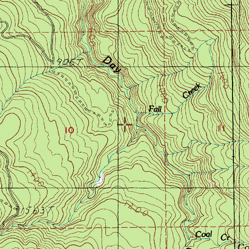 Topographic Map of Rocky Canyon, WA