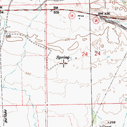 Topographic Map of Spearfish, WA