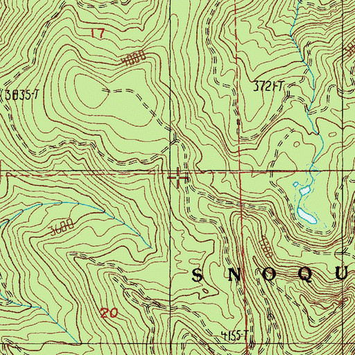 Topographic Map of South Prairie Lookout, WA