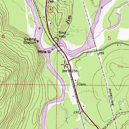 Topographic Map of Case, WA