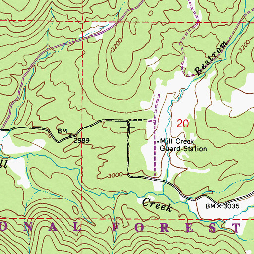 Topographic Map of Dominion, WA