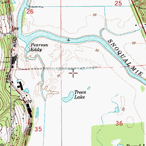 Topographic Map of Long Lake, WA