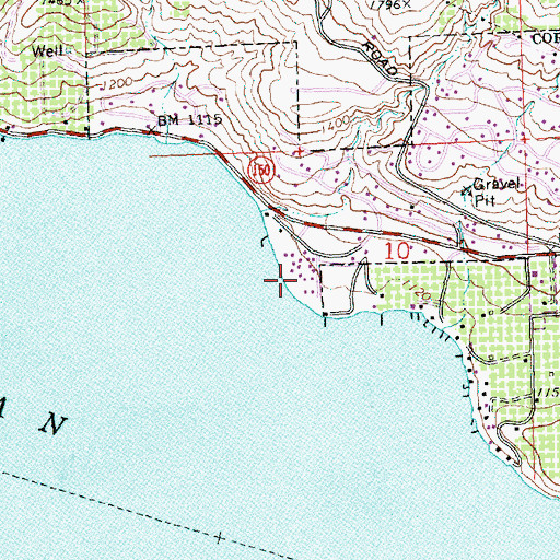 Topographic Map of Lake Chelan Hills, WA
