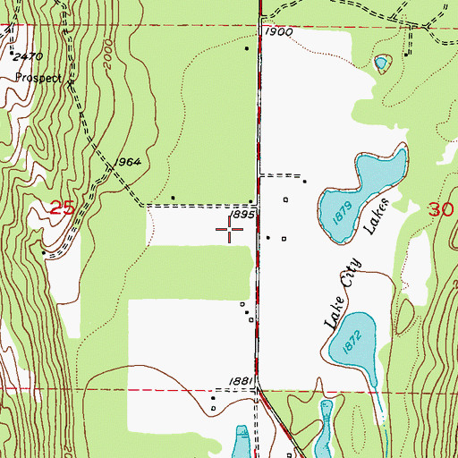 Topographic Map of Lake City, WA