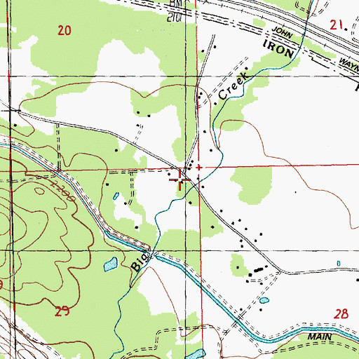 Topographic Map of Lavender, WA