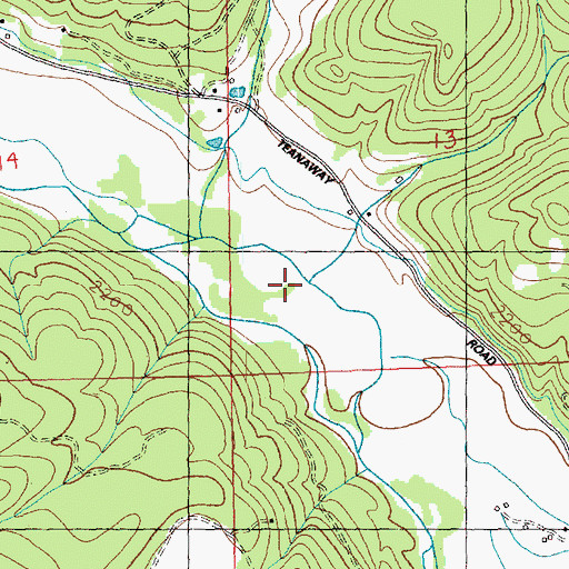 Topographic Map of Musser Creek, WA