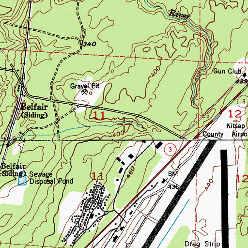 Topographic Map of Olympic View Industrial Park, WA