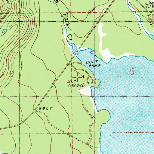 Topographic Map of Panorama Point Campground, WA
