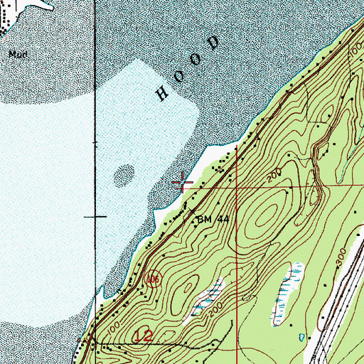 Topographic Map of Rose Point, WA