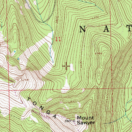 Topographic Map of Lake Sawyer, WA