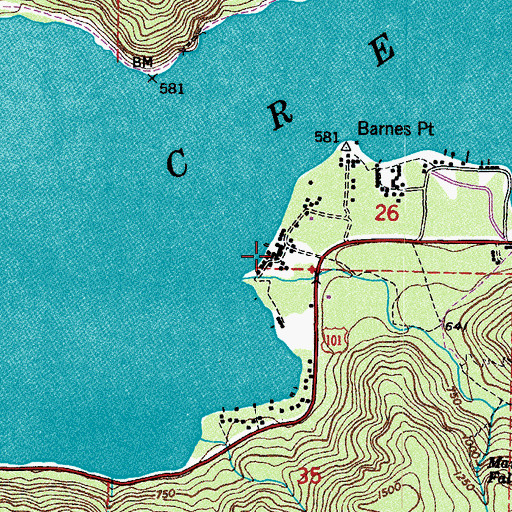 Topographic Map of Singers, WA