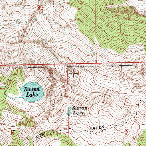 Topographic Map of Zi-iob Peak (not official), WA