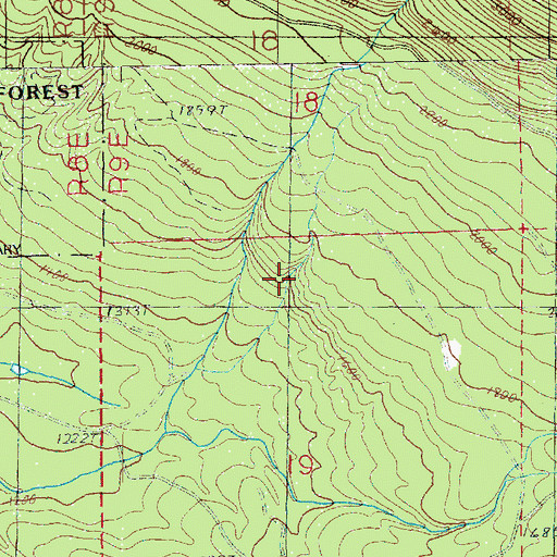 Topographic Map of City of Everett Watershed, WA