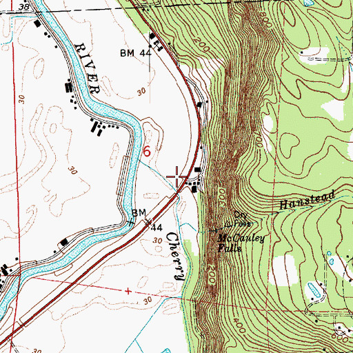 Topographic Map of Bacus, WA