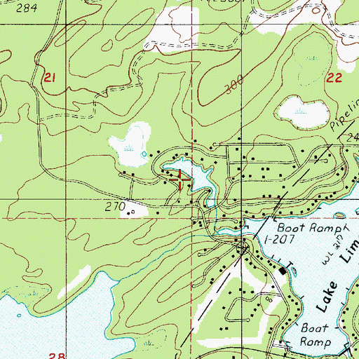 Topographic Map of Lake Leprechaun, WA